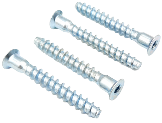 Konfirmat meblowy 6,4 × 50 mm – do połączeń korpusowych, stal ocynkowana. - 2