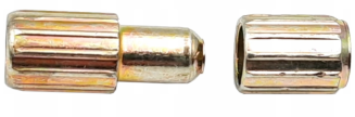 Kołek ustalający – stabilizator do blatów stołu, Ø8 × 22 mm, stal ocynkowana. - 4