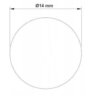 Zaślepki samoprzylepne Ø 14 mm – biały - 2
