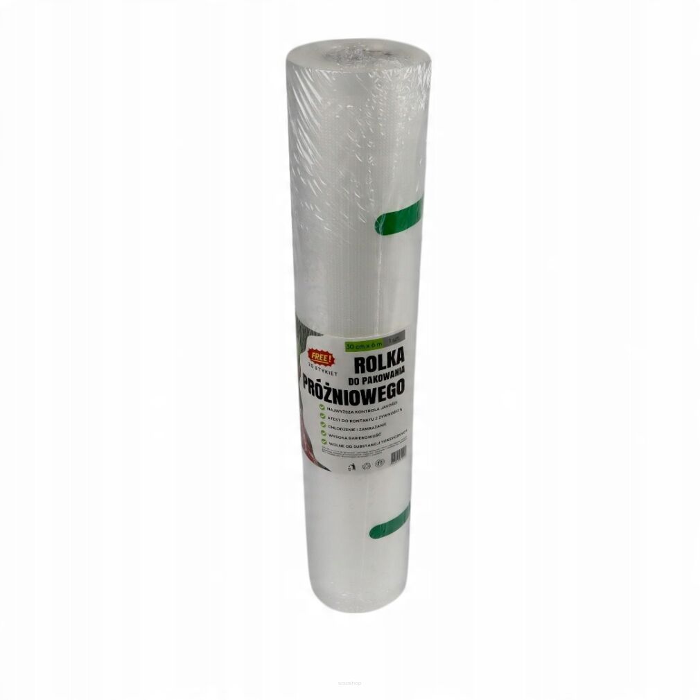 Rolka do pakowania próżniowego 30 × 600 cm – folia moletowana PA/PE, do żywności, sous-vide.