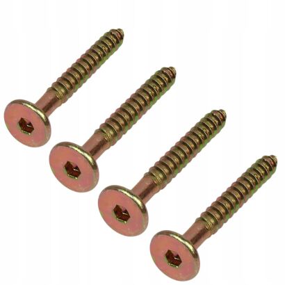 Profesjonalny wkręt HWI 6,3 × 110 mm – żółty, hartowany.