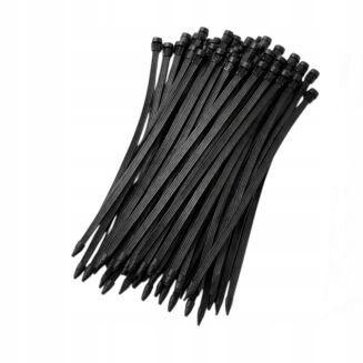 Opaski zaciskowe 2,5 × 150 mm czarne – trytytki kablowe nylon PA – 100 szt. - 3